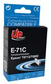 Cartouche compatible Epson T0892 Singe / T0712 Guépard - cyan - Uprint