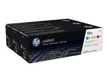 HP 131A - pack de 3 - jaune, cyan, magenta - cartouche laser d'origine