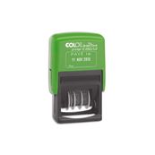 Colop Tampon dateur Printer Green line S 260L - formule "Payé le" - Bicolore