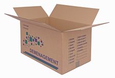 Carton déménagement - 35 cm x 27,5 cm x 30 cm - Logistipack