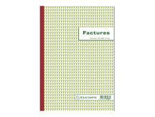 Exacompta - Manifold Carnet de factures avec TVA - 50 tripli - A4