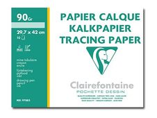 Clairefontaine - Pochette papier à dessin calque - 10 feuilles - A3 - 90G