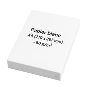 Papier blanc - A4 (210 x 297 mm) - 80 g/m² - 500 feuilles