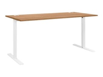 Bureau YES ! - 160 cm - Pieds métal fixes - Merisier