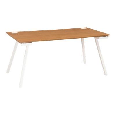 3483600495297-Table d'appoint - SUNDAY - noyer - L 120 cm - pieds trapèze-Angle gauche-0