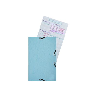 3130630555773-Exacompta Aquarel - Chemise à rabats + 25 fiches bristol 12,5x20 cm (4 couleurs assorties)-Avant-0
