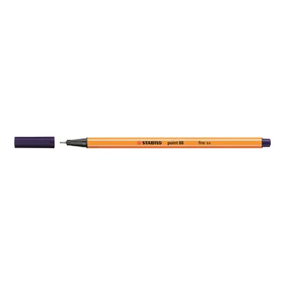 4006381186445-STABILO Point 88 - Feutre fin - 0.4 mm - bleu nuit-Angle gauche-1
