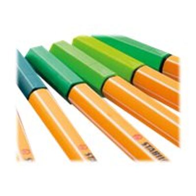 4006381574600-STABILO point 88 - Feutre fin - 0.4 mm - vert eucalyptus-Gros plan-2