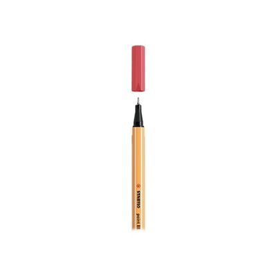 4006381574723-STABILO point 88 - Feutre fin - 0.4 mm - rouge terracota-Gros plan-1
