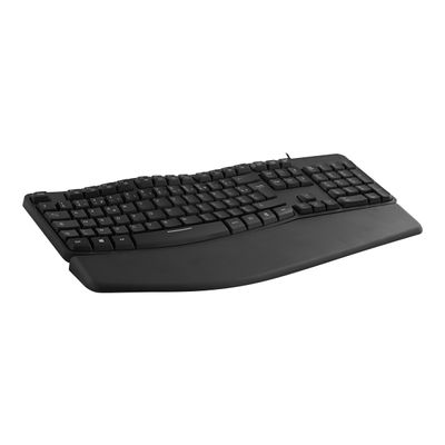3303170110508-T'nB - clavier filaire ergonomique - Azerty - noir-Angle gauche-4