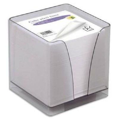 3413560140012-Quo Vadis - Bloc Cube avec support plexi porte notes - fumé--0