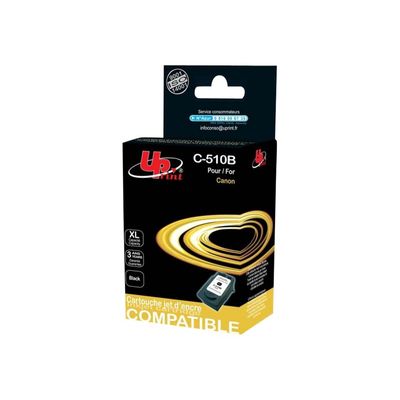 3584770880842-Canon PG-510 - remanufacturé UPrint C.510B - noir - cartouche d'encre-Angle droit-0