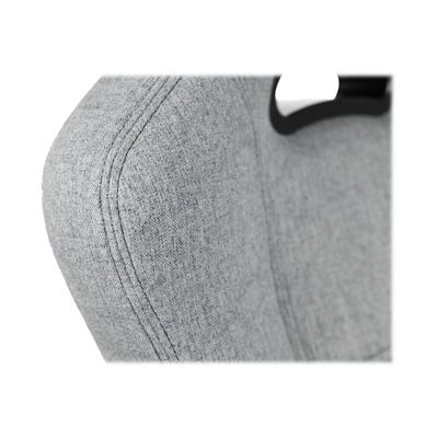 850009447265-Fauteuil de bureau ENZO - accoudoirs fixes - appuie-tête intégré - gris clair-Gros plan-10