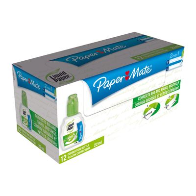 3501170685617-Paper Mate - Pack de 12 correcteurs liquides-Angle gauche-0