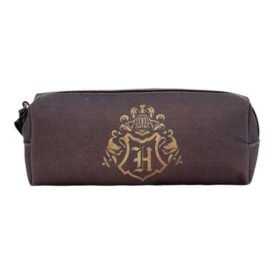 0404051145596-Harry Potter -  Trousse carrée 1 compartiment - brun/or - Karactermania-Arrière-2