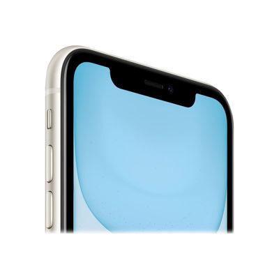 0194252097427-Apple iPhone 11 - Smartphone - 4G - 4/ 64 Go - blanc-Gros plan-5