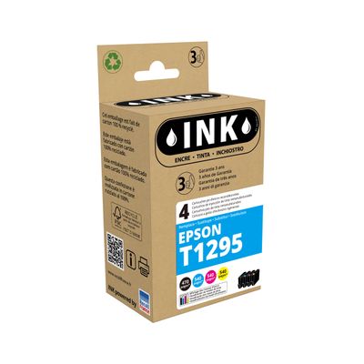 8720282009394-Cartouche compatible Epson T1295 Pomme - pack de 4 - noir, cyan, magenta, jaune - ink--0