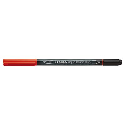 0000006016357-Lyra Aqua Brush Duo - Feutre pinceau double pointe - rouge géranium clair--0