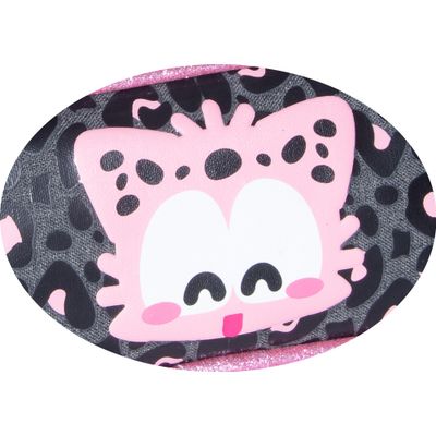 3661507628295-Trousse haricot CHACHA Leo - 2 compartiments - rose - Kid'Abord--1