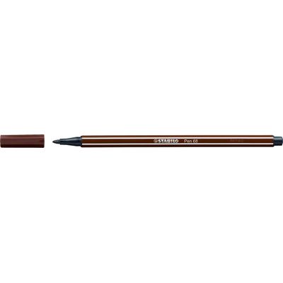 4006381333306-STABILO Pen 68 - Feutre pointe moyenne - marron--0