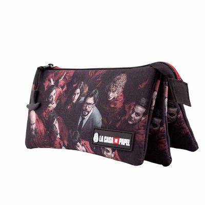8445118024425-La Casa de Papel - Trousse 3 compartiments - multicolore - Karactermania--1