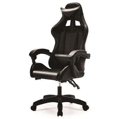 3662313014760-Fauteuil gamer sport TX - accoudoirs fixes - appui-tête intégré - noir--1