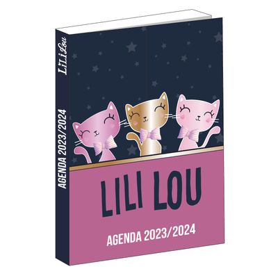 3666311016658-Agenda Lililou - 1 jour par page - 12 x 17 cm - bleu - Bagtrotter--0