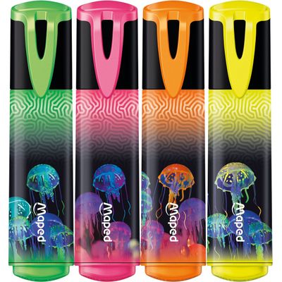 3154147407103-Maped Deepsea Paradise - 4 Surligneurs en blister--1