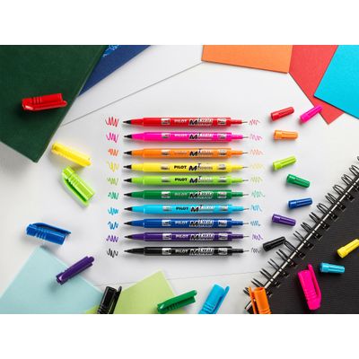 4902505169663-Pilot TWIN MARKER - Marqueur permanent - double pointe fine / extra fine - violet--2