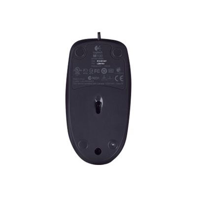 5099206019126-Logitech M100 - souris filaire - noir-Bas-4