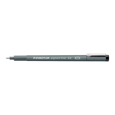 4007817036518-STAEDTLER pigment liner - Feutre fin - 0.3 mm - vert-Angle gauche-1