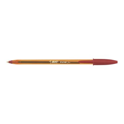 3086123134379-BIC Cristal Fine - 50 Stylos à bille - rouge-Angle gauche-1