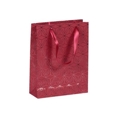 3329682128893-Clairefontaine Velvet - Sac cadeau rouge - 17 cm x 6 cm x 22 cm-Angle gauche-0