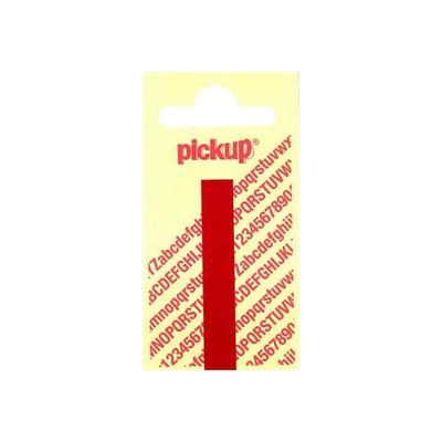 8711234223081-Pickup - Étiquette autocollante - 90 mm - Lettre I - rouge brillant-Avant-0