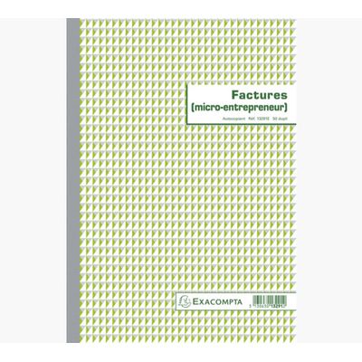 3130630132912-Exacompta - Manifold Carnet de factures pour micro-entrepreneurs - 50 dupli - A4--0