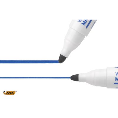 3086129999613-BIC VELLEDA 1701 - Marqueur effaçable - pointe ogive - noir--3