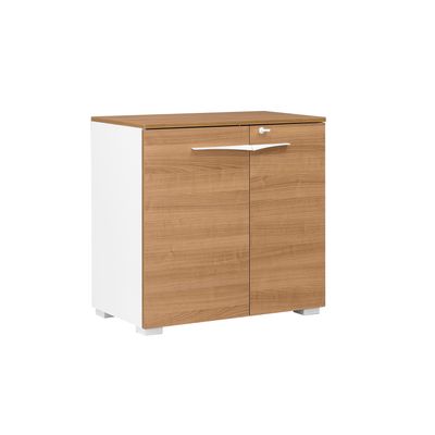 3483600597571-Rangement bas XENON - L80 x H78 x P45 - 2 portes - Merisier italien--0