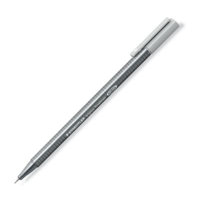 4007817334386-STAEDTLER triplus 334 - Feutre fin - 0.3 mm - gris argenté--0