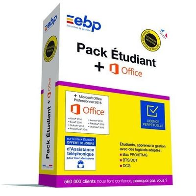 3438600134622-EBP Pack Etudiant - dernière version - 1 licence - avec Microsoft Office Professional 2016--0
