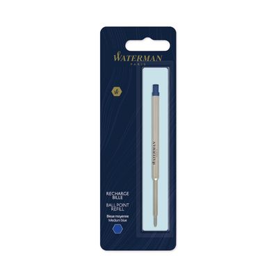 3501170944493-Waterman - Recharge stylo à bille - stand maxima - bleu - moyen--0