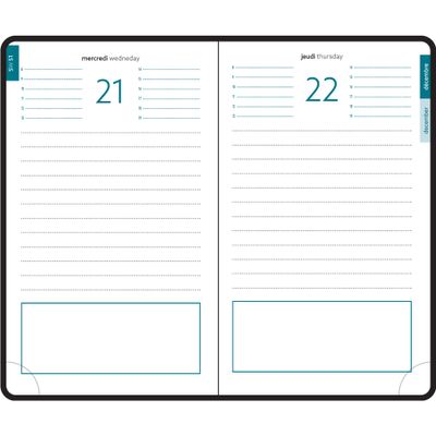 3660942061032-Agenda de poche Volga EasyDay - 1 jour par page - 10 x 15 cm - disponible dans différentes couleurs - --5