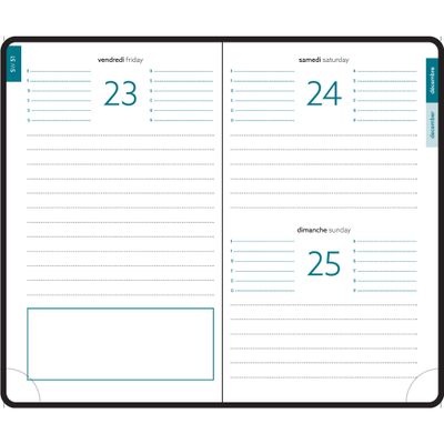 3660942061032-Agenda de poche Volga EasyDay - 1 jour par page - 10 x 15 cm - disponible dans différentes couleurs - --6