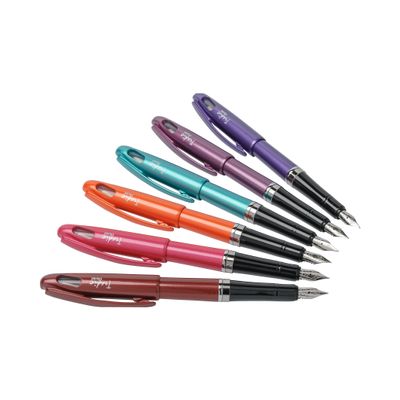 3474371960084-Pentel Tradio Brillant - Stylo plume - corps orange--0