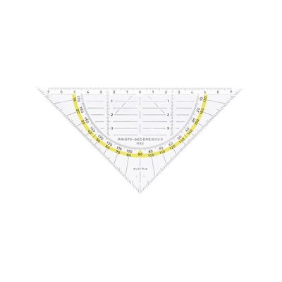 9003182015528-Aristo GEO-DREIECK 1552 - Équerre transparente sans poignée - 16 cm--0