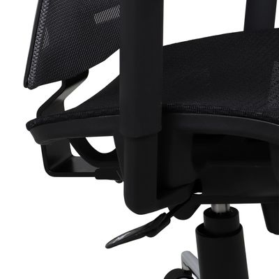 3397703517698-Fauteuil de bureau MANILLE - accoudoirs réglables - appui-tête réglable - noir--4