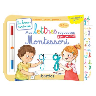 9782047358078-Les livres-ardoises - Mes premières lettres minuscules Montessori pour gaucher - 3 à 6 ans--0