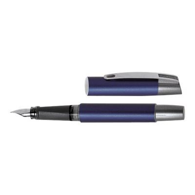 4014421611017-Online Campus - Stylo plume - encre bleue - 0.5 mm - corps bleu-Angle gauche-2