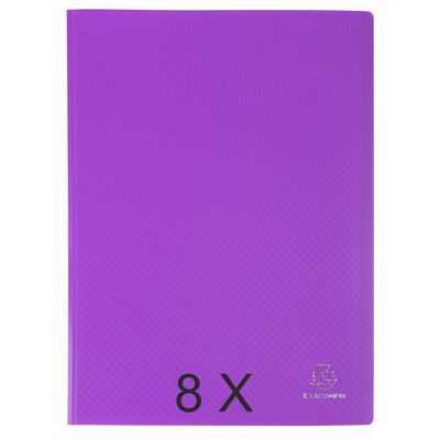 3130632088668-Exacompta Opak - 8 Porte vues - 120 vues - A4 - violet--0