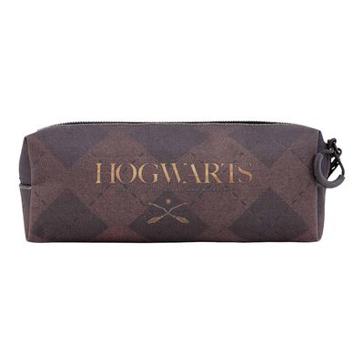 0404051145596-Harry Potter -  Trousse carrée 1 compartiment - brun/or - Karactermania-Avant-0