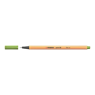 4006381186469-STABILO Point 88 - Feutre fin - 0.4 mm - vert pomme-Angle gauche-1